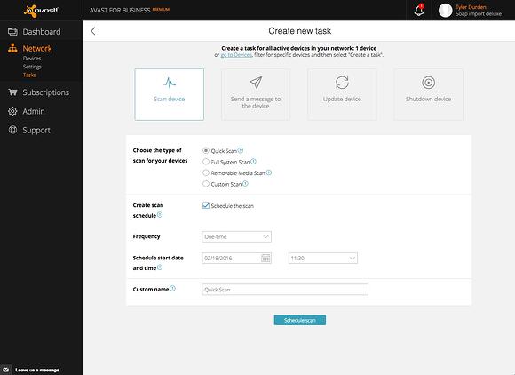 All scheduling features are  turned on in the Premium version, for those who manage multiple endpoints