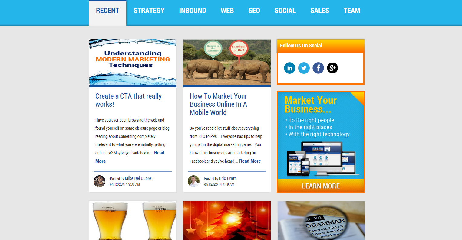 Before and After The Transformation of One Business Blog