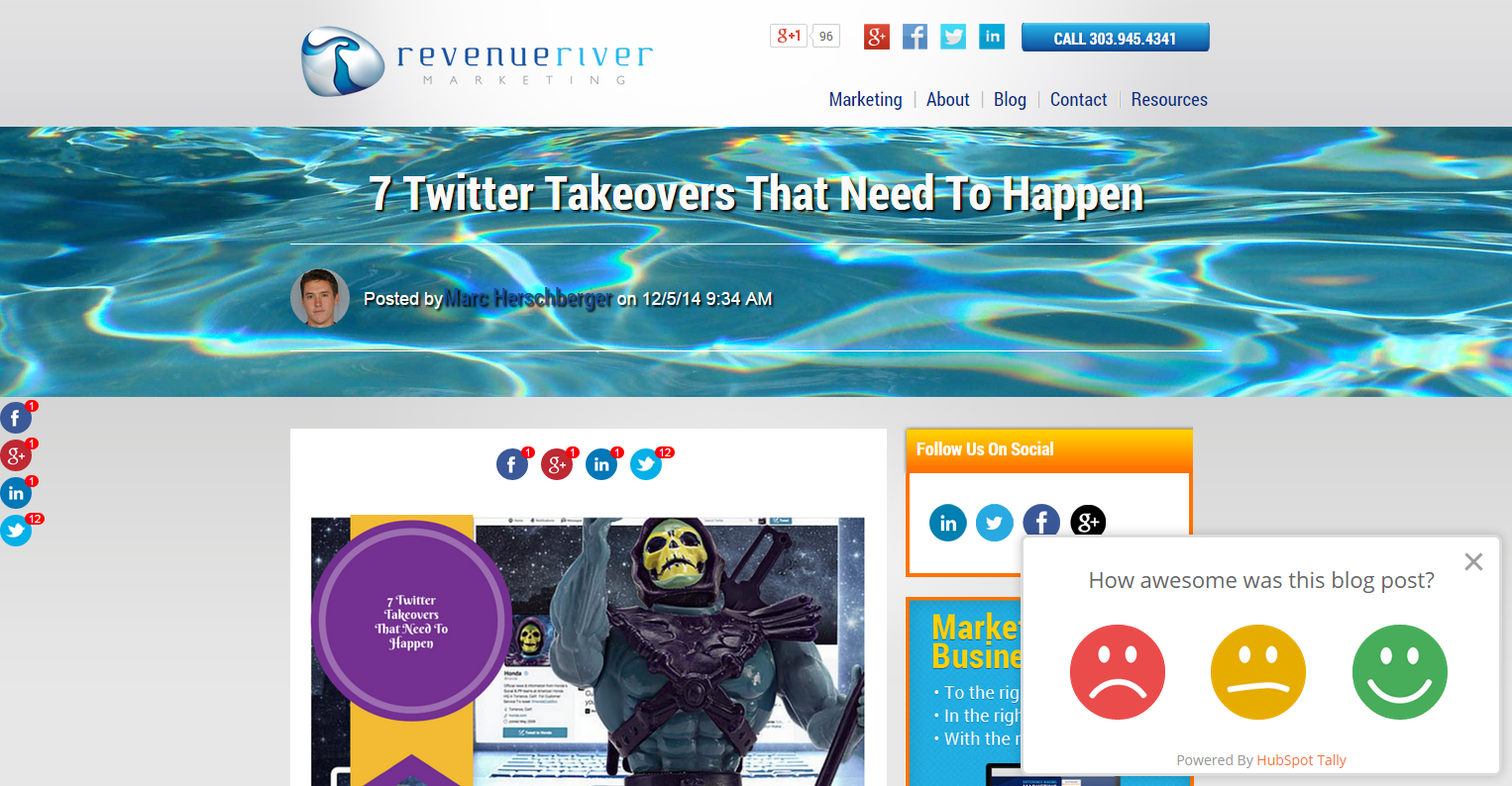 Revenue River Blog Tally