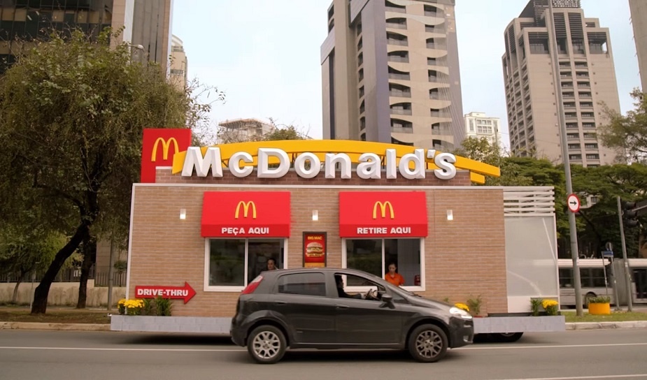 An experiential McDonald's drive-thru takes to the streets