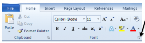 Paragraph dialog box launcher - bapvo