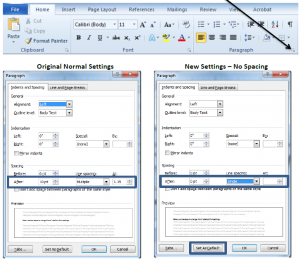 how to change default settings in microsoft word 2010