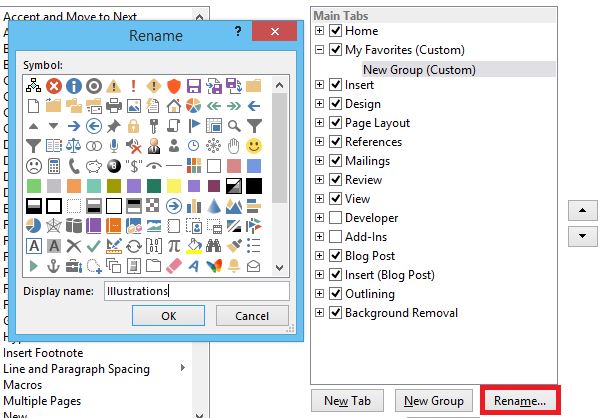 microsoft word toolbar layout