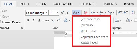 How to change case in word 2007 - sciplm
