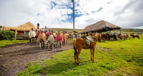 Reiten im Cotopaxi Nationalpark.