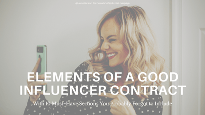 Elements of a Good Influencer Contract