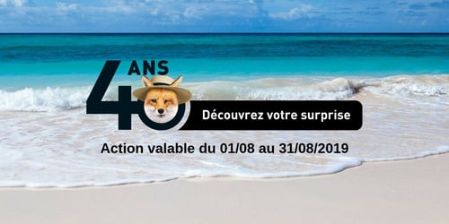40 ans, 40 surprises ! En août, prolongez votre détente, cumulez des points et choisissez vos nouveaux cadeaux
