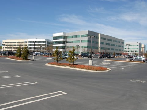 Large Office Building and Front Parking Lot