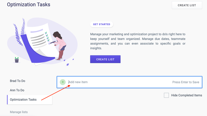 Optimization Tasks