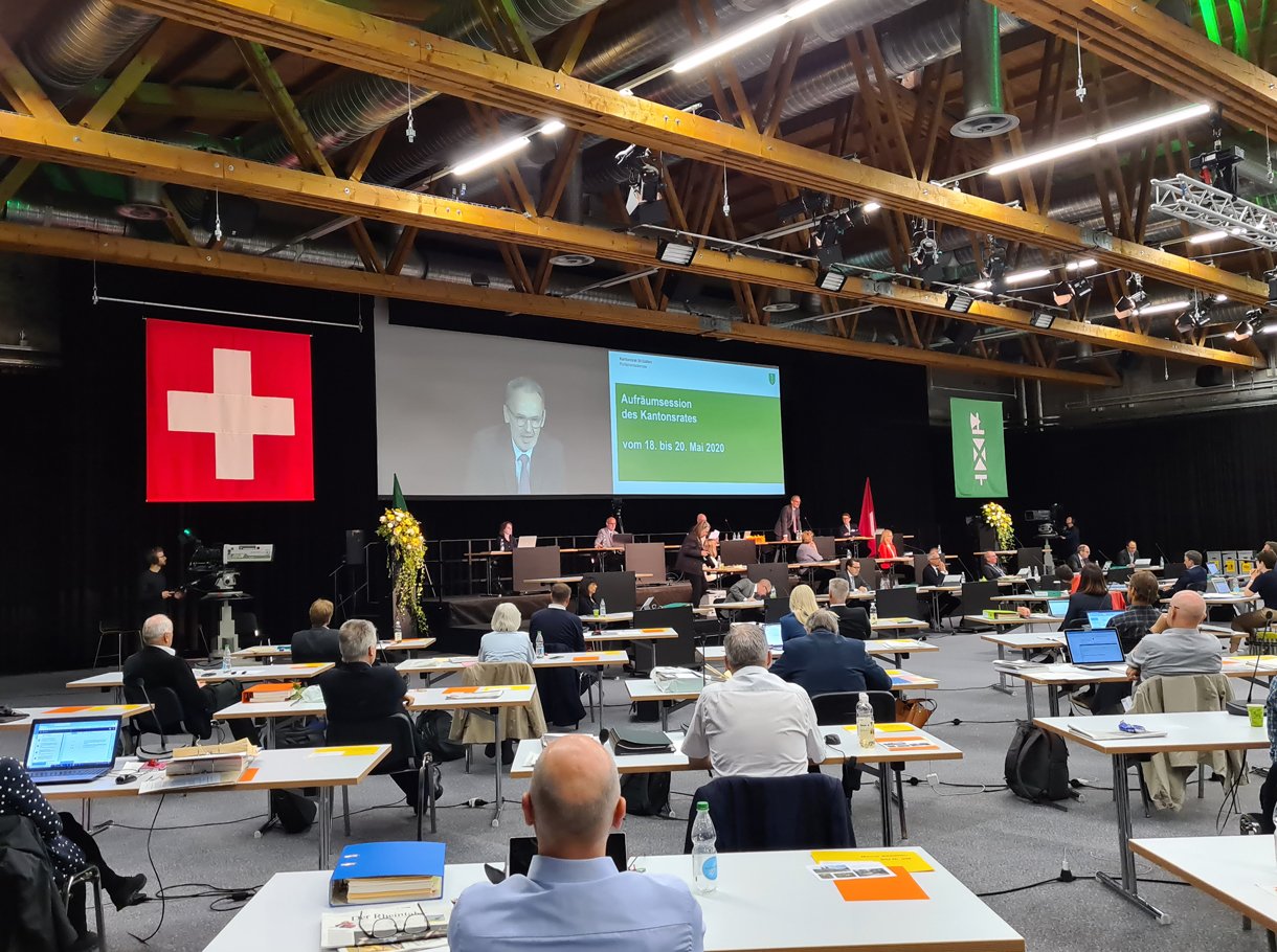 Reference image Cantonal Council Special Session St. Gallen