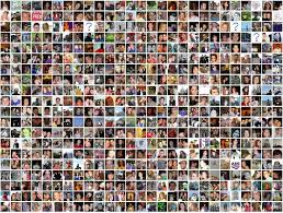 Collage of people as part of market research online communities