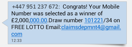 lotto payout for 3 numbers