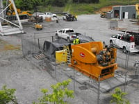 Lowering of Mine Equipment with Diesel Hoist
