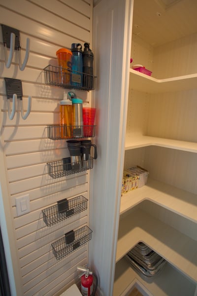 Slatwall and Corner Radius Shelves