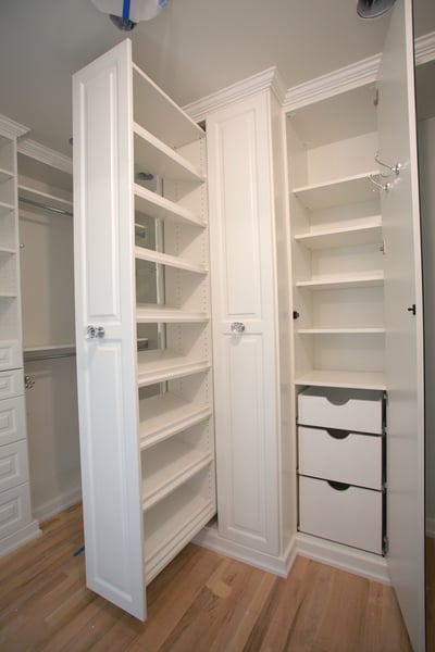 Innovative Closet Design Door Drawer Storage
