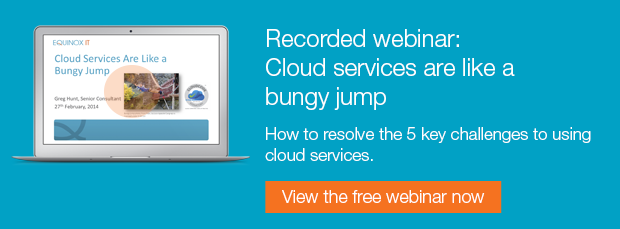 Free recorded webinar: Cloud services are like a bungy jump