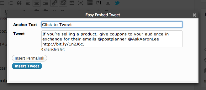 Click To Tweet Example Get More Tweets of Your Blog Posts with This Effortless Tweak