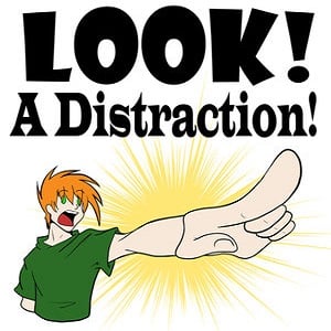 Image result for Images of distraction
