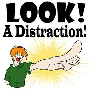 Image result for Images of distraction