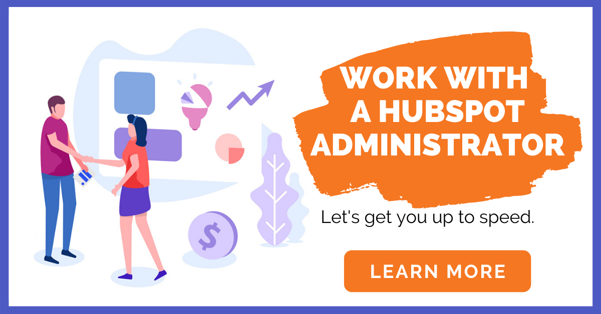 Work with a Hubspot Administrator CTA