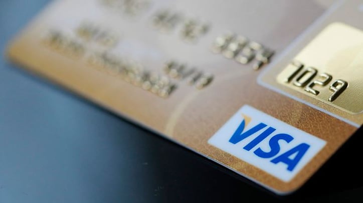 Visa credit card image
