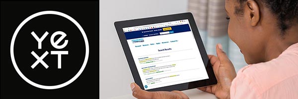 Woman viewing tablet