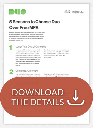 Animated thumbnail image of Duo MFA Comparison sheet, with 