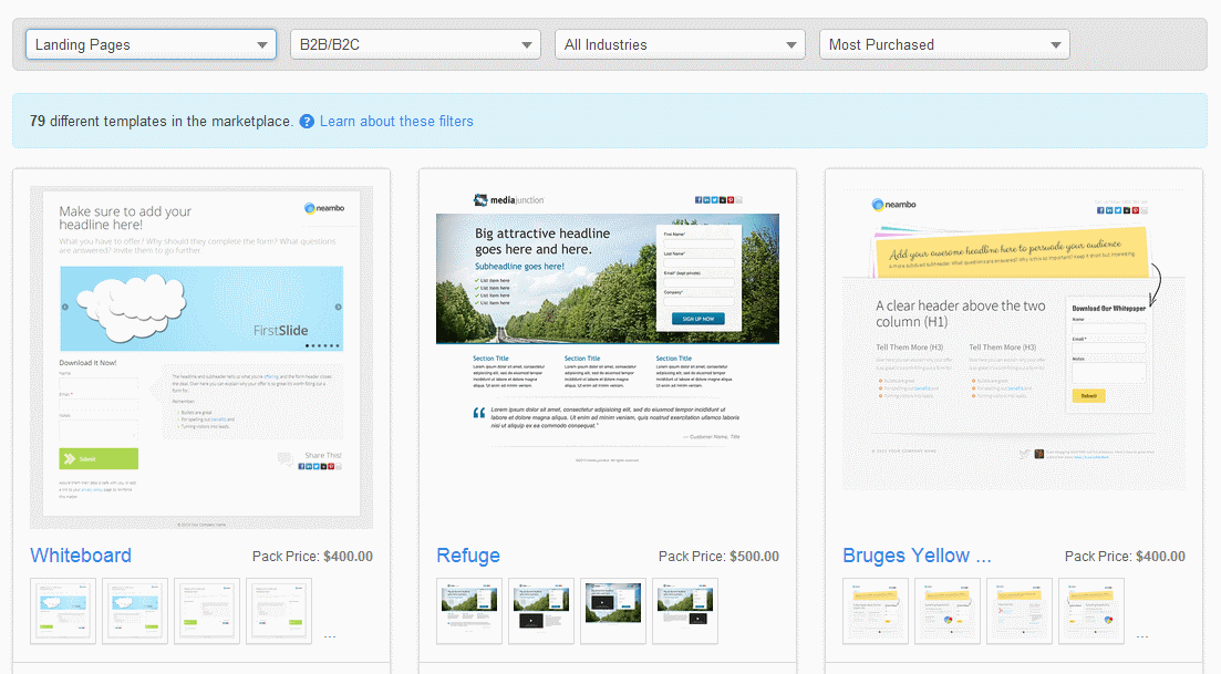 HubSpot's Template Marketplace HubSpot's Template Marketplace