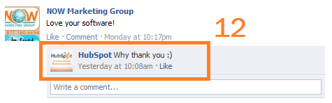 hubspot facebook response