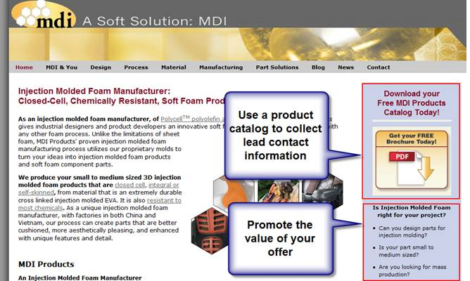 Manufacturing Call to Action Example 2