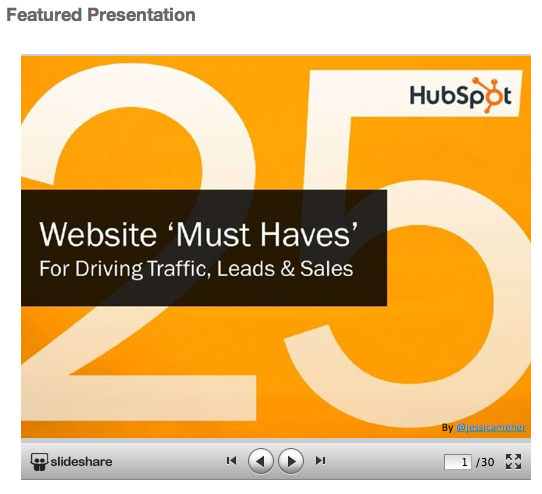 HubSpot SlideShare