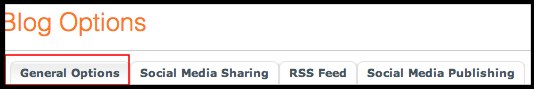 Blog Notify General Options