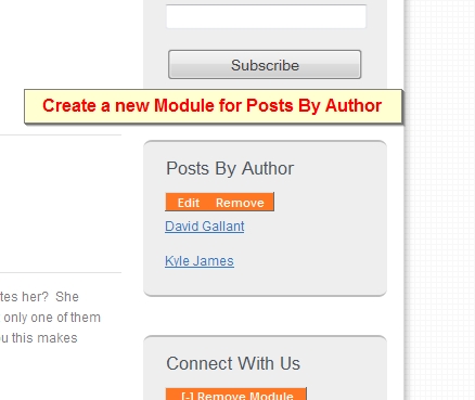 posts by author module