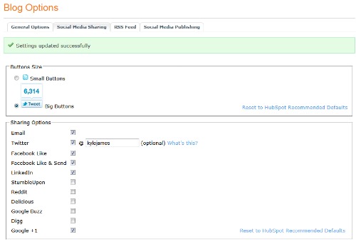 Updates to Social Sharing Buttons on HubSpot Hosted Blogs
