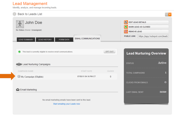 remove from lead nurturing