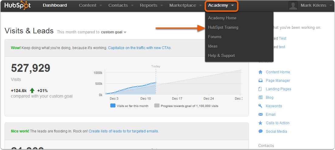 update hubspota