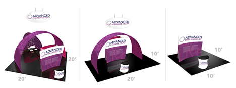 modular trade show booths reconfigured