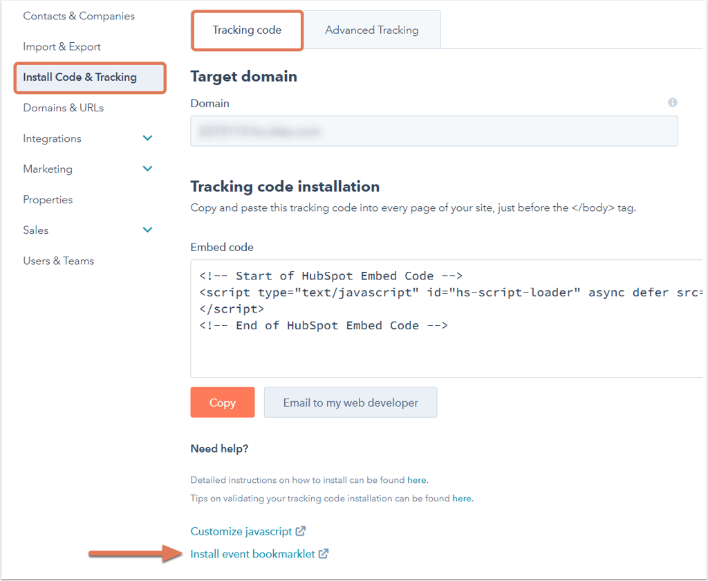 HubSpot Help article screenshot