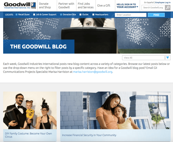 beautiful blog design goodwill