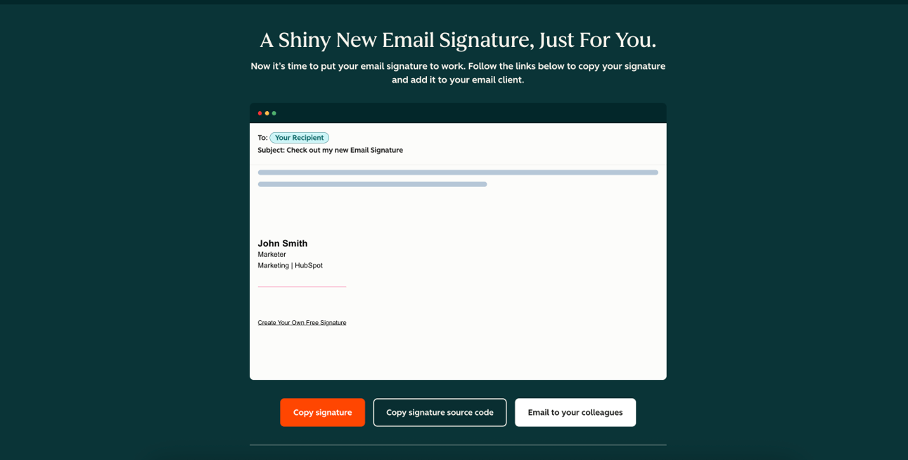 Copy Your Email Signature