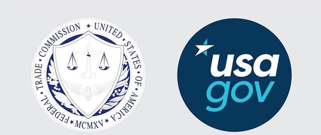 Federal Trade Commission and USAGov logos side by side. 