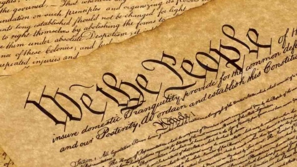 A rendering of the U.S. Constitution with 