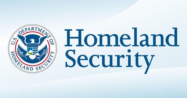 Department of Homeland Security seal next to the words 