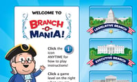 Screenshot of Branch-O-Mania. Site takes you to 