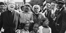 Picture from the Civil Rights March. Link takes you to Library of Congress' page on Civil Rights lesson plans.