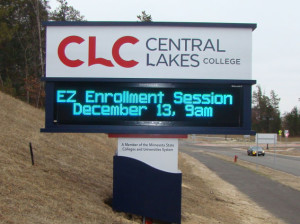 Central Lakes College Monument Sign