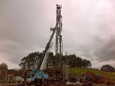 Ensign Rig set up to drill Cheal B7
