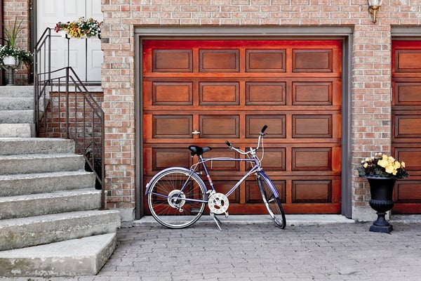 secure garage with home security system