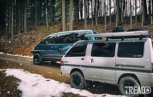 Dueling Mitsubishi Delicas of the 1980s and 1990s