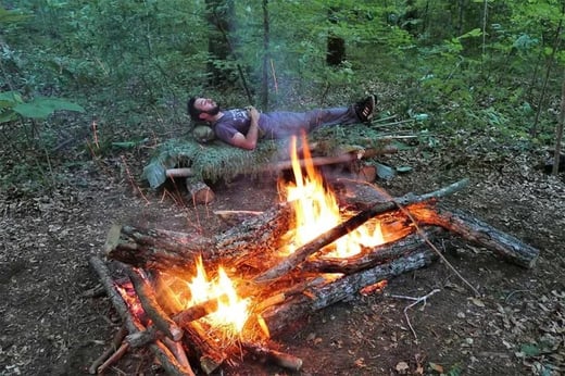 How to Make a DIY Bed in the Wild